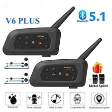 Motorcycle Helmet Bluetooth Headset Intercom 1200M Interphone Communicator 