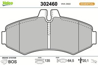 Bremsbelagsatz Scheibenbremse Vorderachse FüR Mercedes-Benz Vito Bus 638