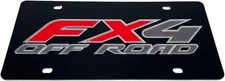 Eurosport Daytona Compatible Ford FX4 Offroad License Plate Black