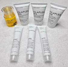 OLAPLEX 7 Pc Hair Repair Bundle No. 7 Bonding Oil Full Size 6 Travel Minis NWO