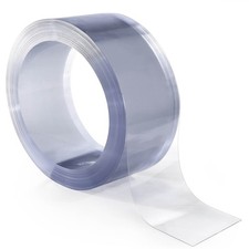 PVC Streifen Streifenvorhang Meterware ANRO Lamellen St&auml;rke-2mm Transparent