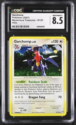 CGC 8.5 Garchomp 2007 Mysterious Treasures 9/123 Holo Pokemon Card