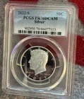 2022-S Silver Kennedy Half Dollar PR70 DCAM PCGS Blue Lbl