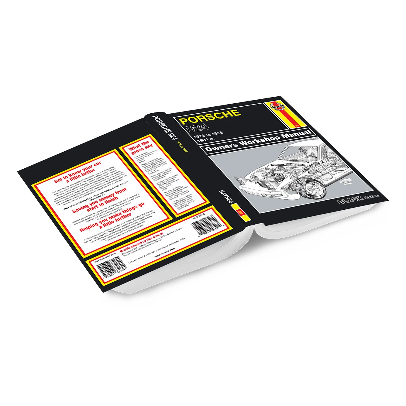 Porsche 924 & 924 Turbo (1976-1985) Manuale di riparazione Haynes - Premium Hardback foto 2