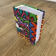 Vintage 80's 90's Photo Album Holds 4" x 6" Pictures Colorful Alligator Fish