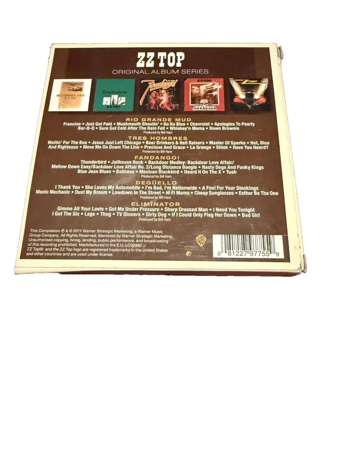 Original Album Series by ZZ Top (CD, 2011) - Image 2 of 4