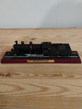 Atlas Editions CFF A 3/5 Class Die-Cast Steam Train On Wooden Plinth - 9"