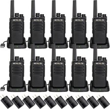 RT68 Two Way Radio Long Range Walkie Talkies Adults,Compact Rugged Heavy Duty 2