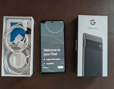 Google Pixel 6 Pro - 128 GB - Stormy Black (Unlocked) - Read Description 