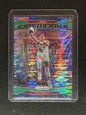 2024 Panini Prizm WNBA - Fireworks Haley Jones #12 Green Pulsar Prizm /25