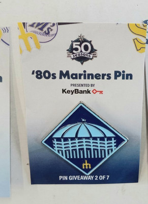 SEATTLE MARINERS 50TH SEASON COMMEMORATIVE DECADE PIN! 1980s 2nd in a series!