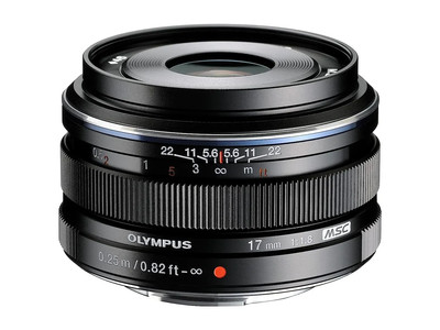 Japan NEW OM System Olympus 17mm F1.8 Black Lens M.Zuiko Digital EW-M1718