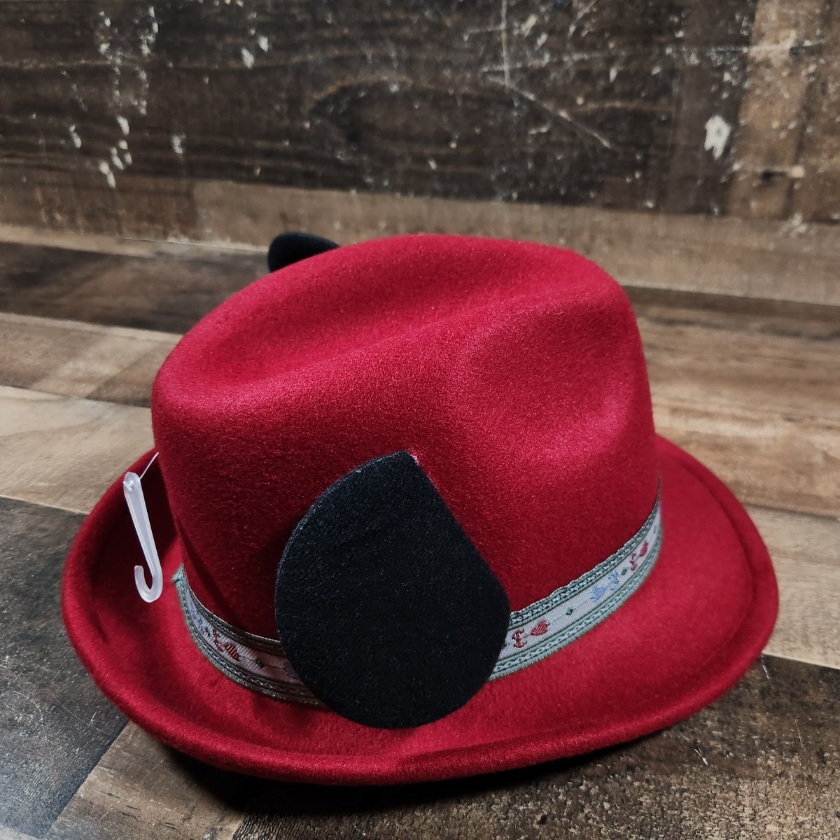 Disneyland Matterhorn Fedora Hat Red Mickey Mouse Ears Rare  display picture 3