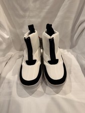 NWT Pajar Canada Gala Waterproof Front Zip Platform Ankle Snow Boots White Black
