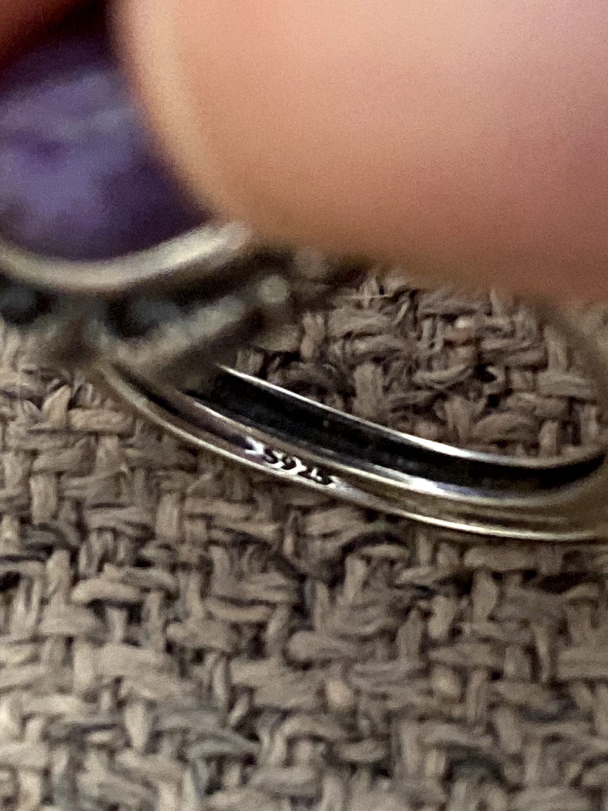 Charoite S925 Silver Adjustable ring - image 4