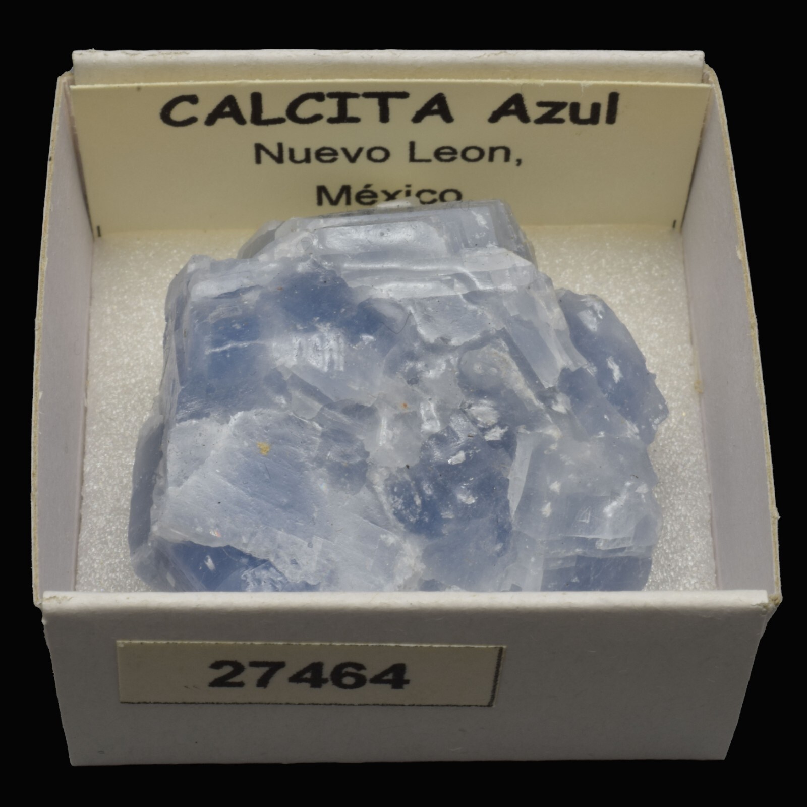 CALCITA Azul (Nuevo Leon, Mexico) #27464 / Blue calcite