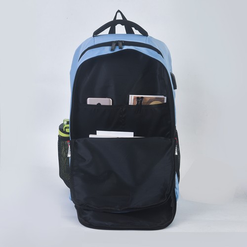 Men Boys Laptop Backpack USB Waterproof Large Rucksack Travel School Bag UK FAST - Picture 47 of 50