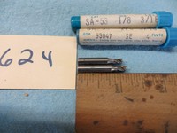 2 Trw-putnam 4 Flute 1/8 X 3/16 End Mill Usa 624 2 Trw-putnam 4 Flute 1/8 X 3/16 End Mill Usa 624