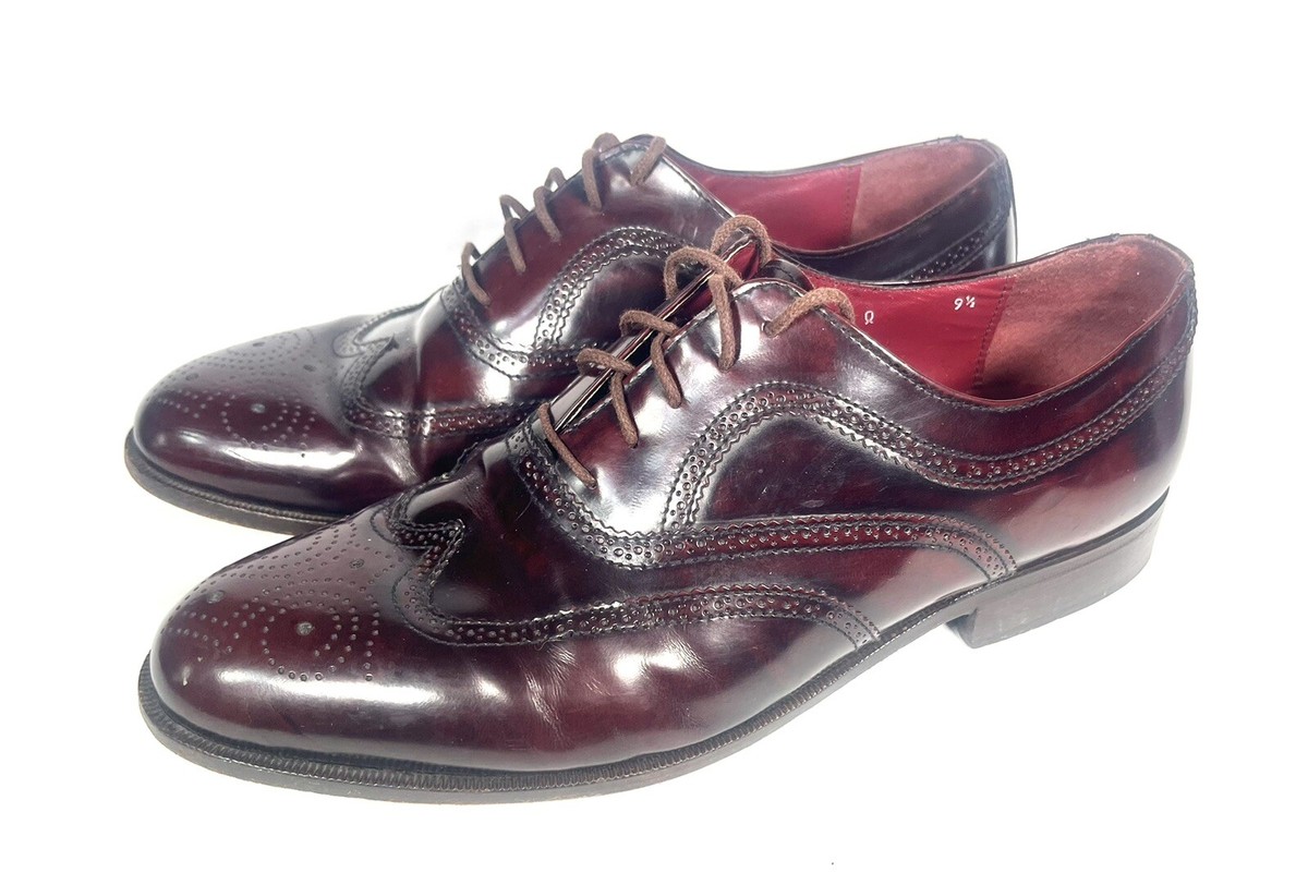 Mario Bruni Burgundy Leather Oxford Lace Up Dress Shoes  display picture 3