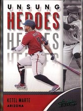 2021 Panini Absolute #UH-10 Ketel Marte Unsung Heroes Green