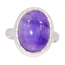 Natural Amethyst - African 925 Sterling Silver Ring Jewelry s.8 CR64201