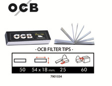 OCB Filter Tips Schwarz Black Premium Tips Blättchen pro Heft 50 Blatt