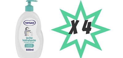 4 x Nenuco Leche Hidratante Moisturising Creams 500ml BODY MILK FOR BABY SKIN