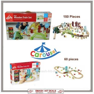 carousel wooden train set
