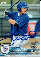 Logan Warmoth Toronto Blue Jays 2018 Topps Pro Debut Autographed Signed Card