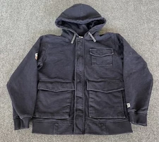 Tenacious Ergodyne Work Gear Hoodie Blue Flame Resistant Zip Snap Mens M