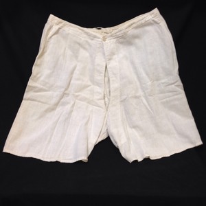 Antique-Bloomers-Womens-Underwear-Cotton-Button-Drawstring-Waist-Shorts-Plain