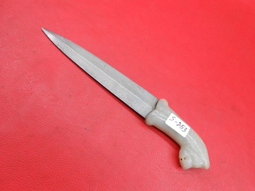 Indo Persischer Mogul Stil Grün Aventurin Kleiner Dolch Wootz Klinge WI6300 - Bild 7 von 11