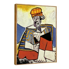 Framed Canvas Giclee Print Art The Smoker 1953 by Pablo Picasso Wall Art 24"x32"