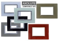 Placca Vetro Lucido compatibile con Biticino Axolute Placche cornice incasso