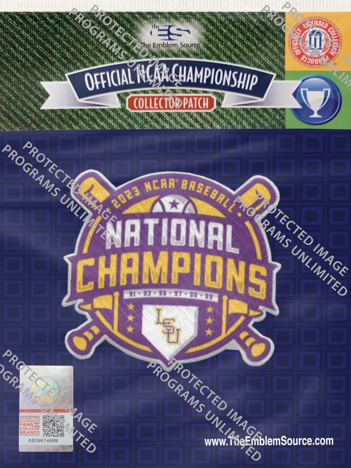 2023 NCAA MENS COLLEGE WORLD SERIES JERSEY PATCH CWS LSU CHAMPIONS 7 ...