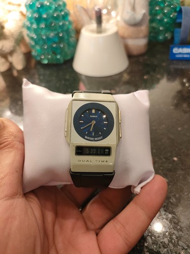 1999 Vintage Casio 2320 FS-01 Analog Digital Blue Edition Film Watch Dual Time - Picture 5 of 24