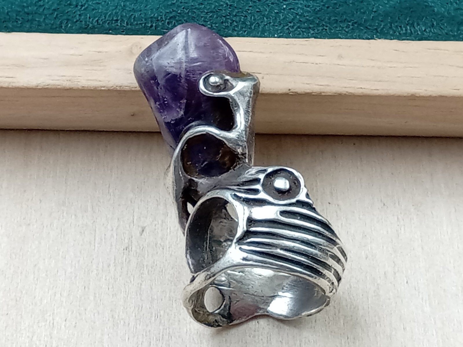 Statement Modernist Artisan Created Sterling Silv… - image 3