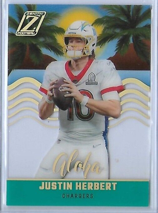 2022 Panini Zenith JUSTIN HERBERT Aloha Case Hit SSP Chargers AL-7