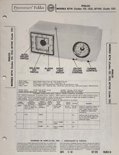 SAMS PHOTOFACT SERVICE MANUAL 229-10 PHILCO RADIO B714 B714X CODES 121 123