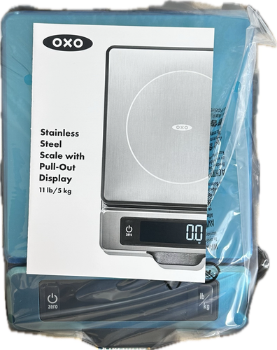OXO 11214800 Stainless Steel Scale with Pull-Out Display 11 Ib/ 5 kg New in Box - Picture 3 of 7