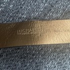 Michael Kors Belt Small  Leather Circle MK Logo Gold Buckle — photo 8