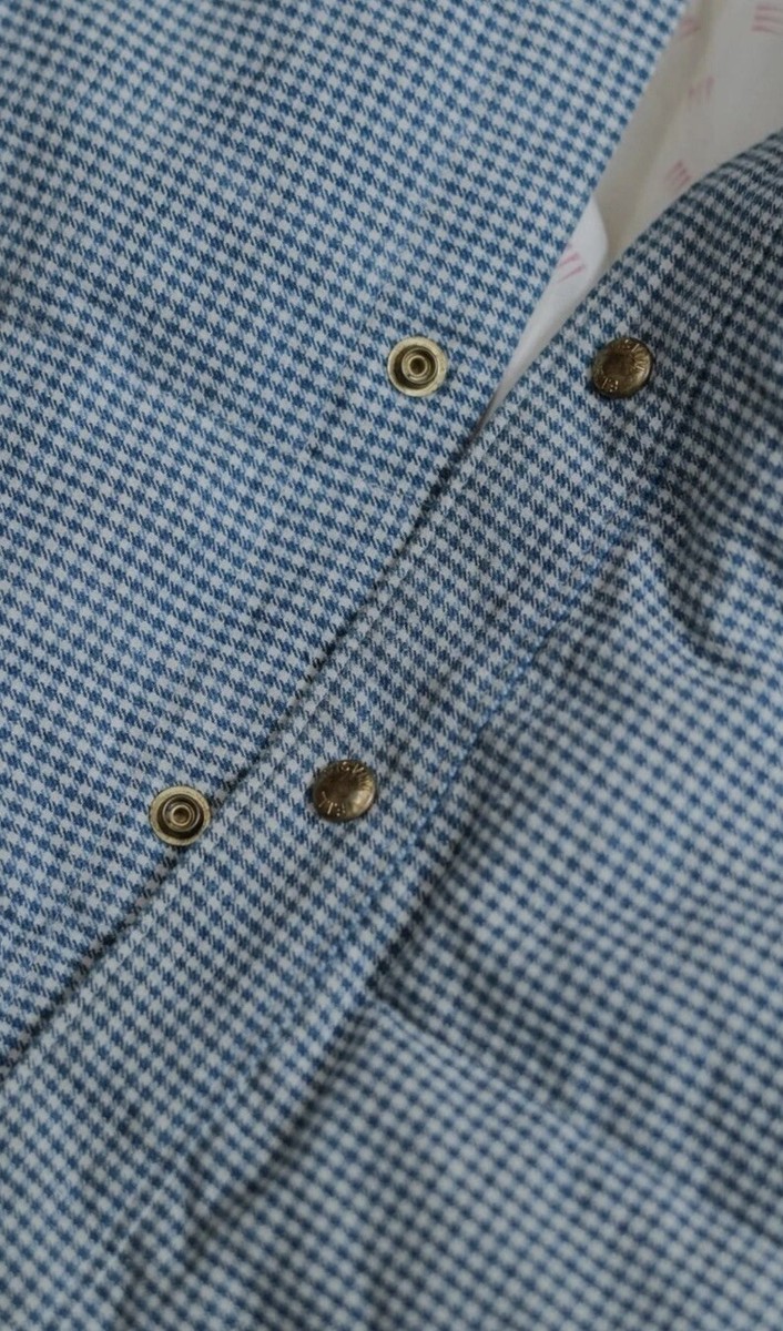 Visvim Kerchief Down Jacket (Indigo Check) White 2014 100% Authentic Size 2  Med