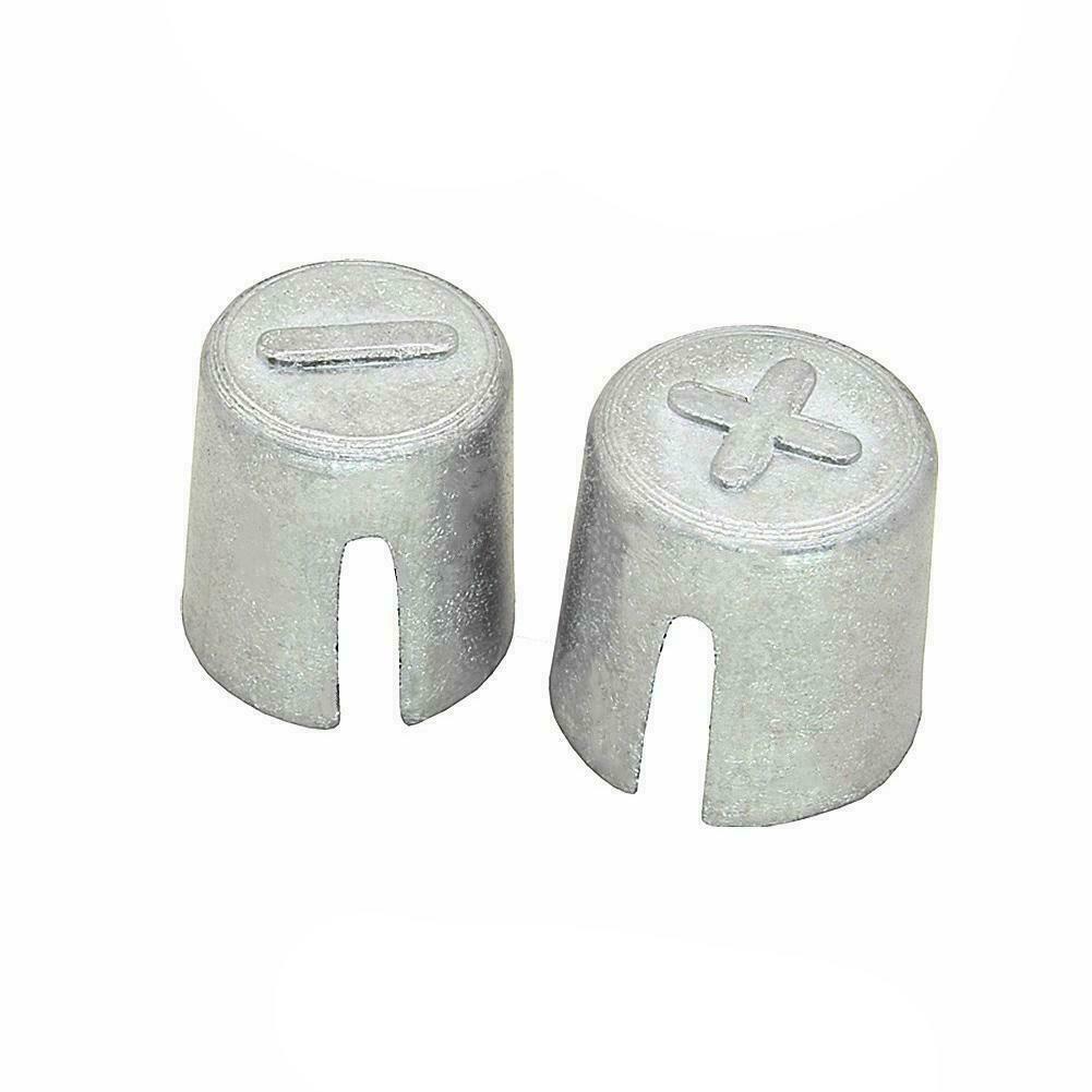 1 pair Car Battery Terminal Post Adaptors Positive Shim Negative