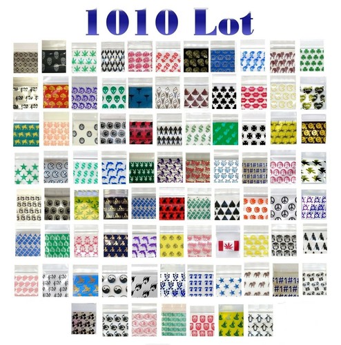 100 CONFEZIONI 1010 CAPPELLI MAGO MAGO Sacchetti Apple Zip 1.0X1.0" Mini POLISACCHI - Foto 3 di 12