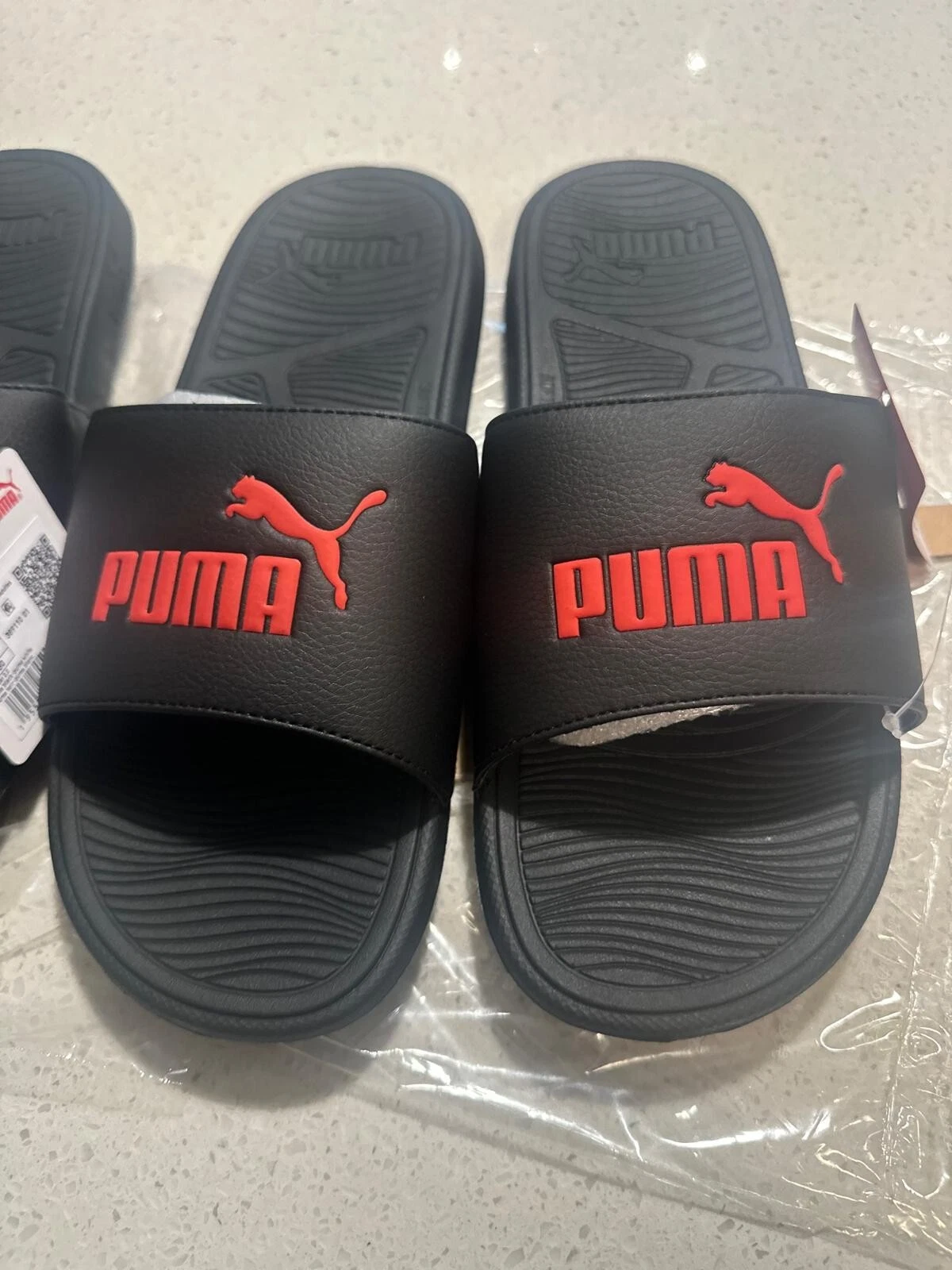 Sandali PUMA unisex cool gatto a V neri rossi taglie: 11 12