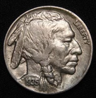 1935 Buffalo Nickel AU+