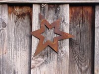 Edelrost Stern Zum HäNgen Asymmetrisch Offen 17 Cm Metallstern Dekostern Rost