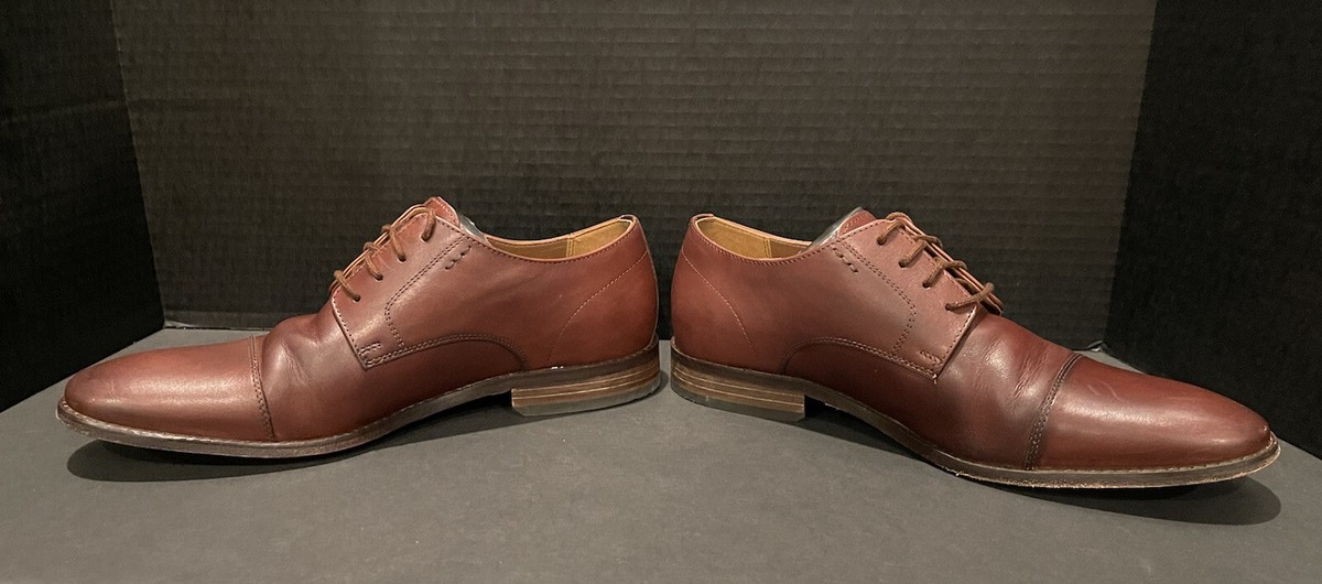 Bostonian Wenham Cap Brown Leather Oxford Dress Shoes (Size 8.5) Bostonian Wenham Cap Mens Brown Wide Oxfords & Lace Ups Cap  main image 2