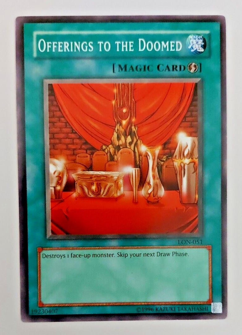 Yu-Gi-Oh! Karte „Offerings To The Doomed“ – SDPL-EN023, Common, 1. Edition Aus Structure Deck