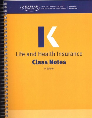Kaplan University Life and Health Insurance Class Notes 1st Ed 2016 | eBay
